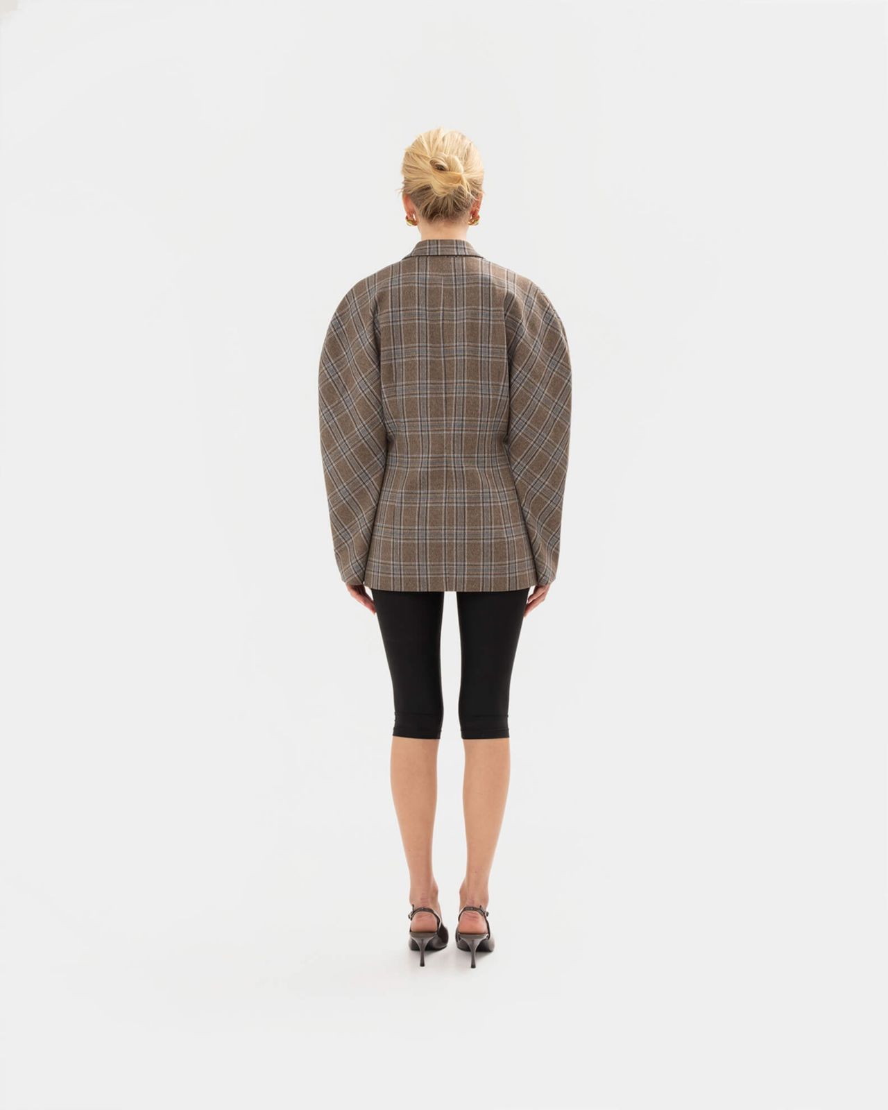 Picture of BROWN CHEQUERED BLAZER