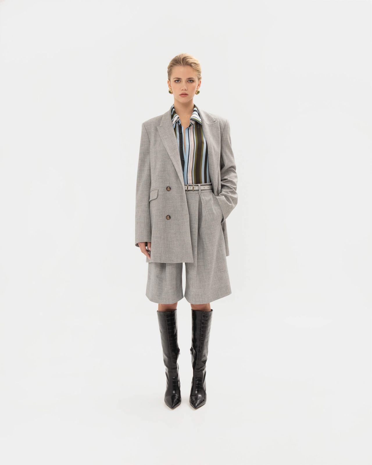 Picture of GREY JUPE CULOTTE