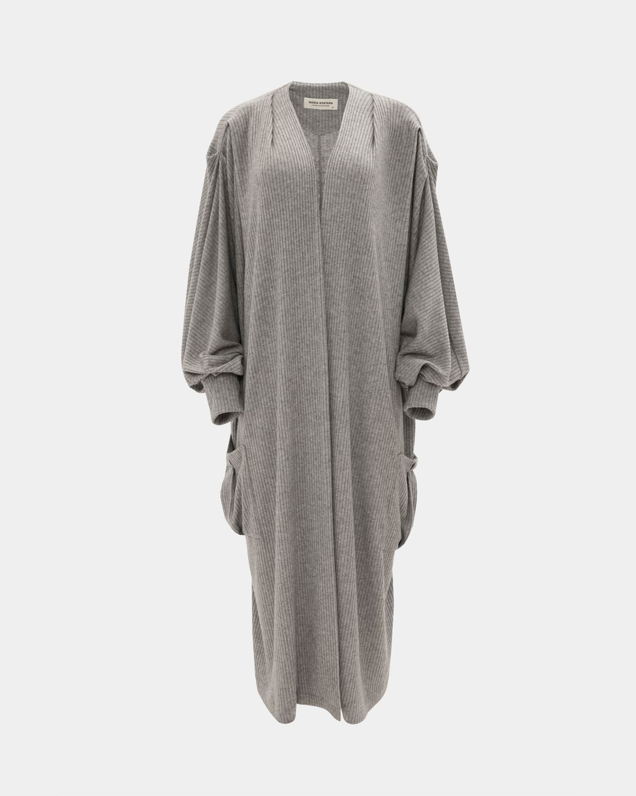 Picture of GREY KNIT LONG CARDIGAN