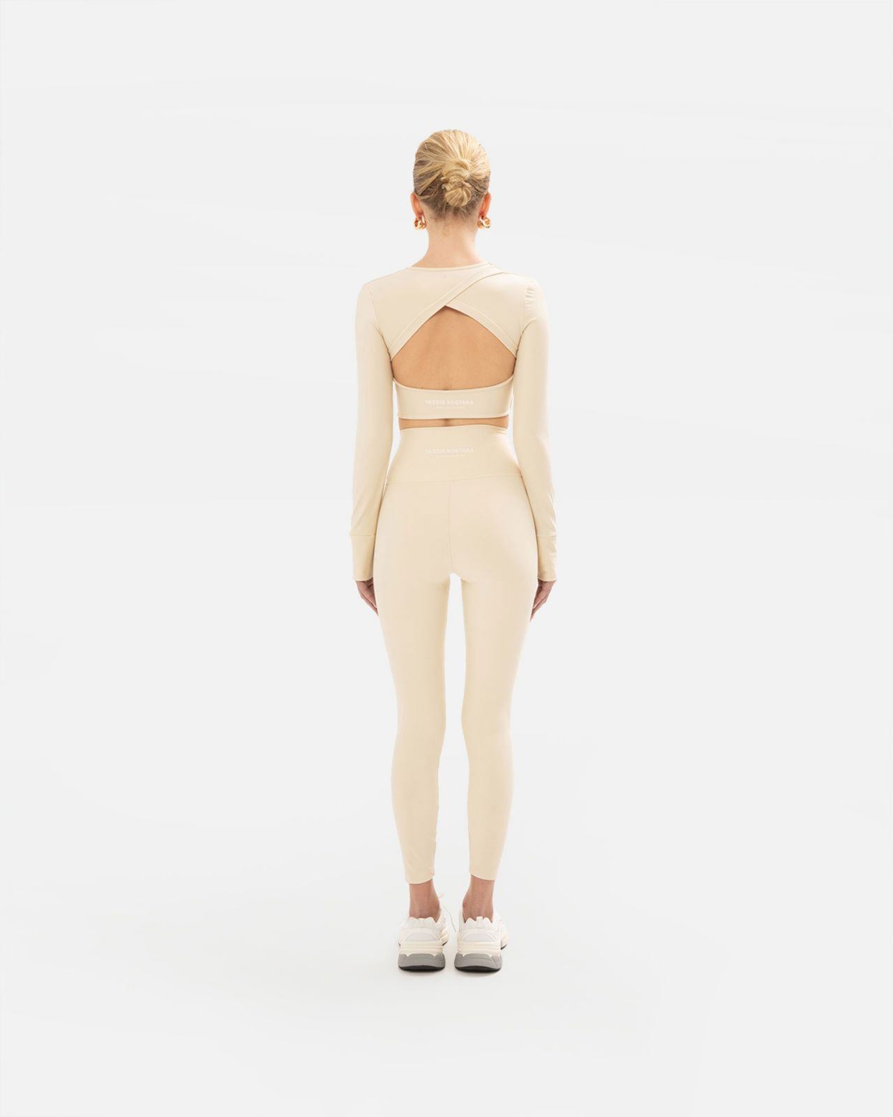 Picture of Cream Athletic Crop Top