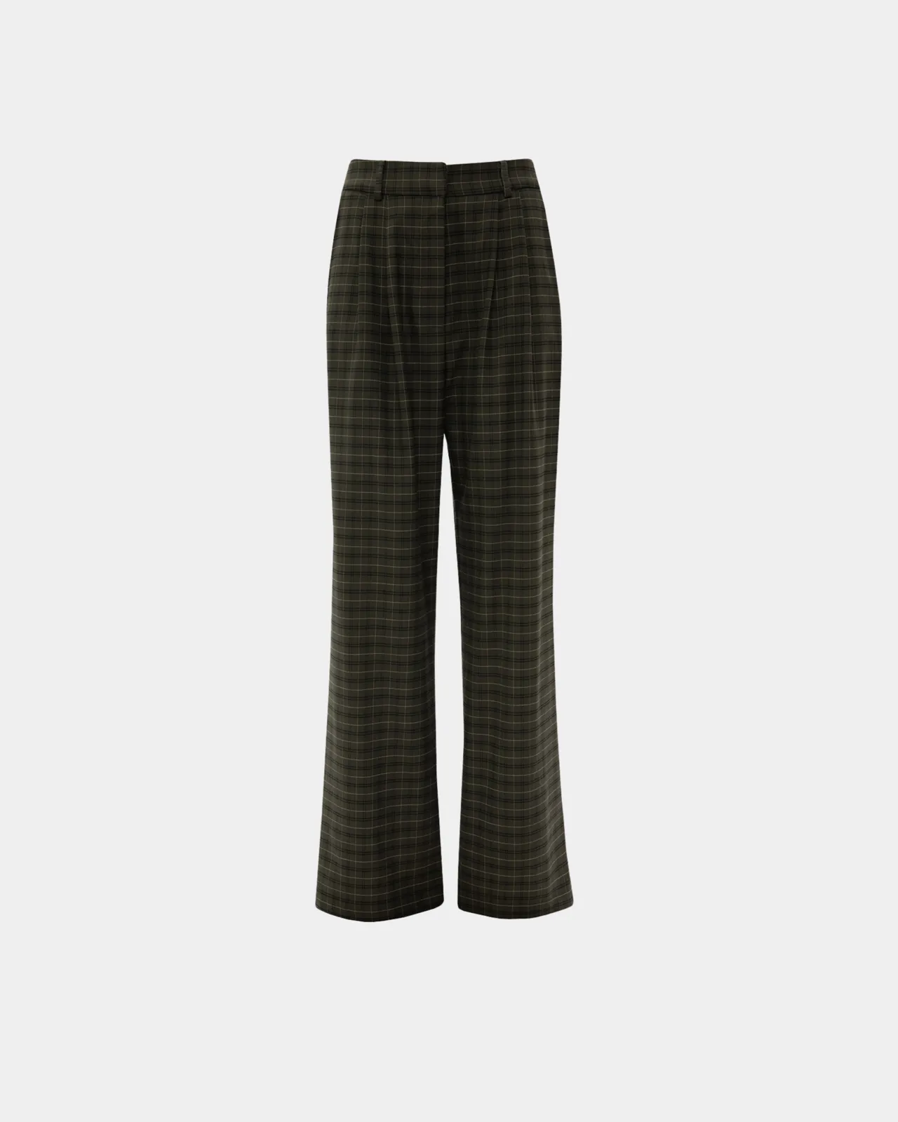 Picture of OLIVE CHEQUERED PANTS