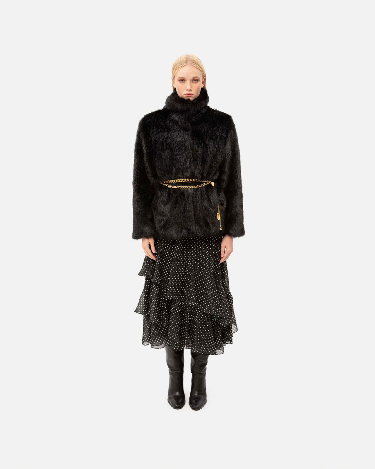 Picture of BLACK POLKA DOT DRESS