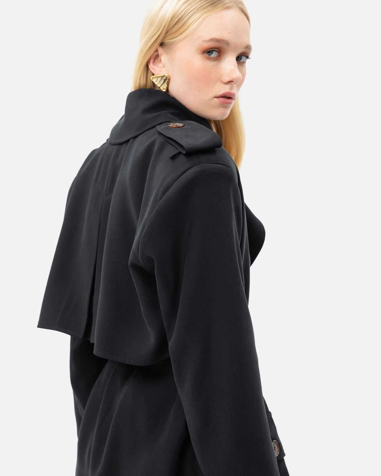 Picture of BLACK TRENCH JACKET