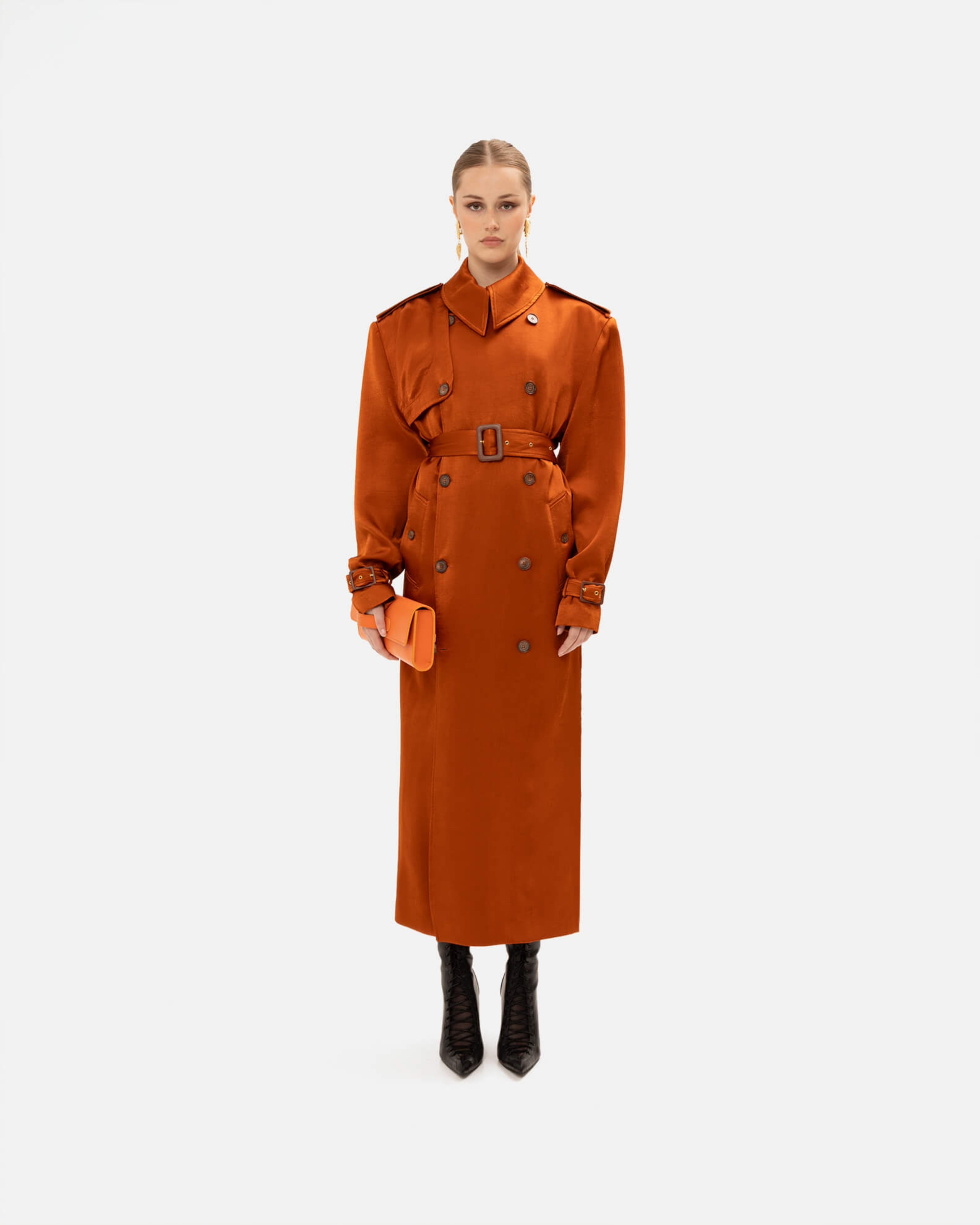 Picture of BURNT ORANGE TRENCH COAT