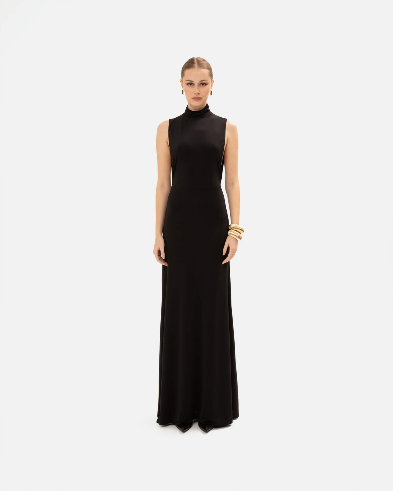 Picture of HIGH-NECK BLACK GOWN