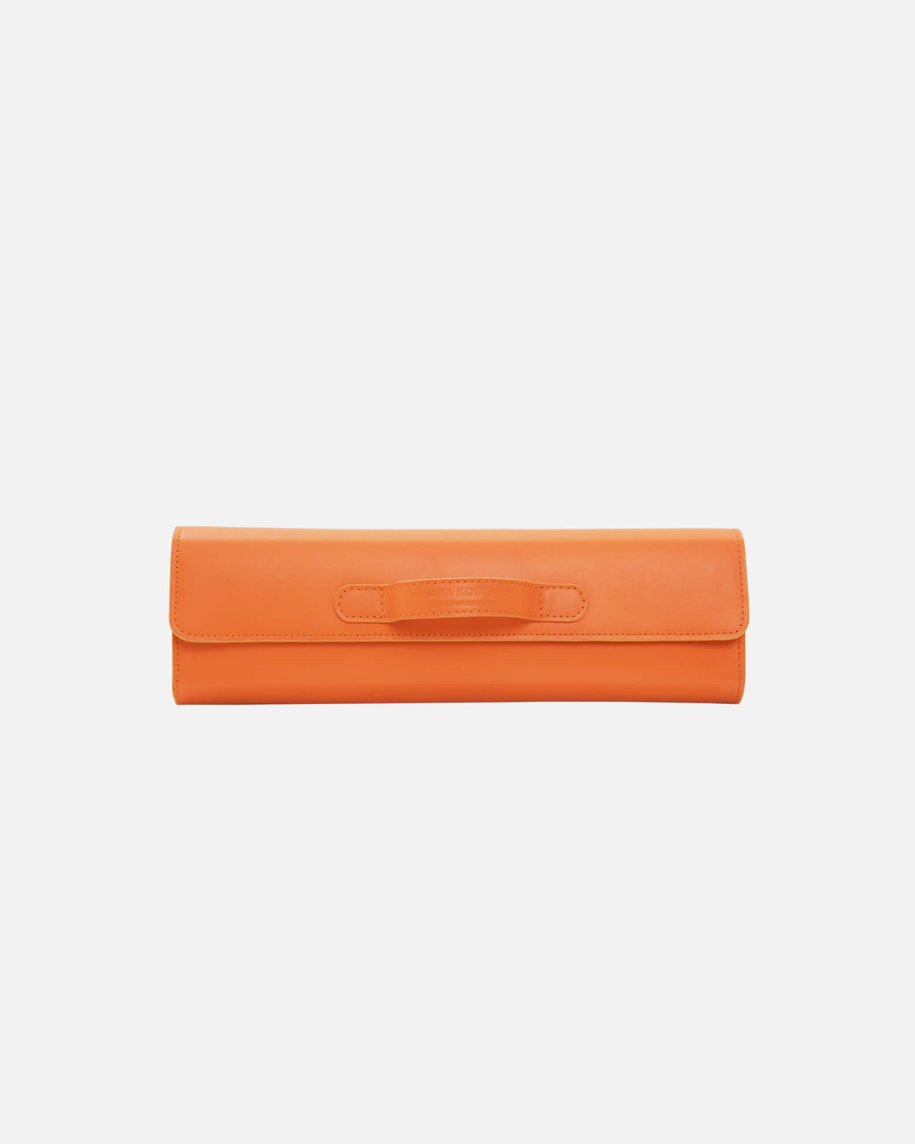 Picture of BURNT ORANGE LEATHER CLUTCH