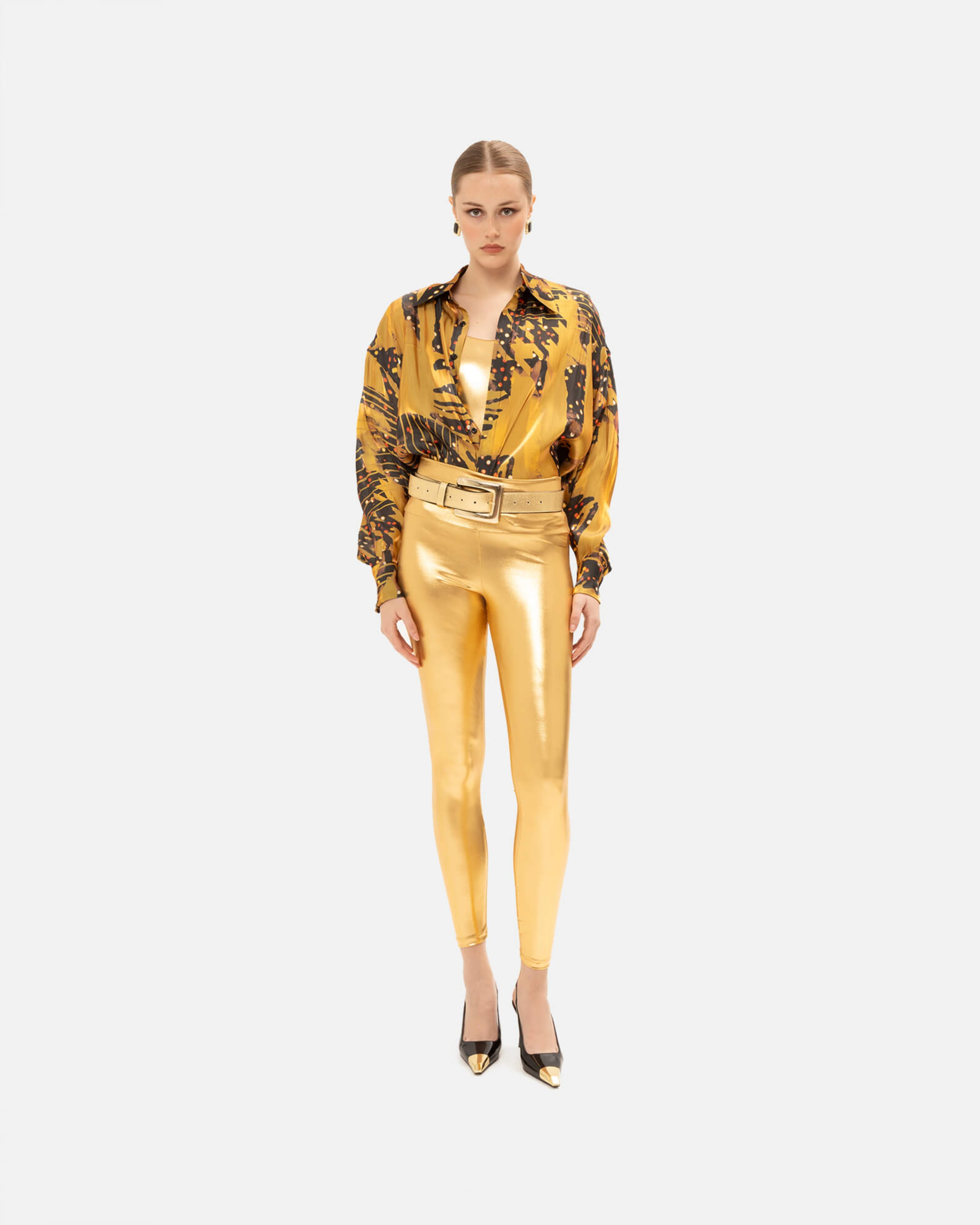 Picture of GOLDEN LEATHER BELT