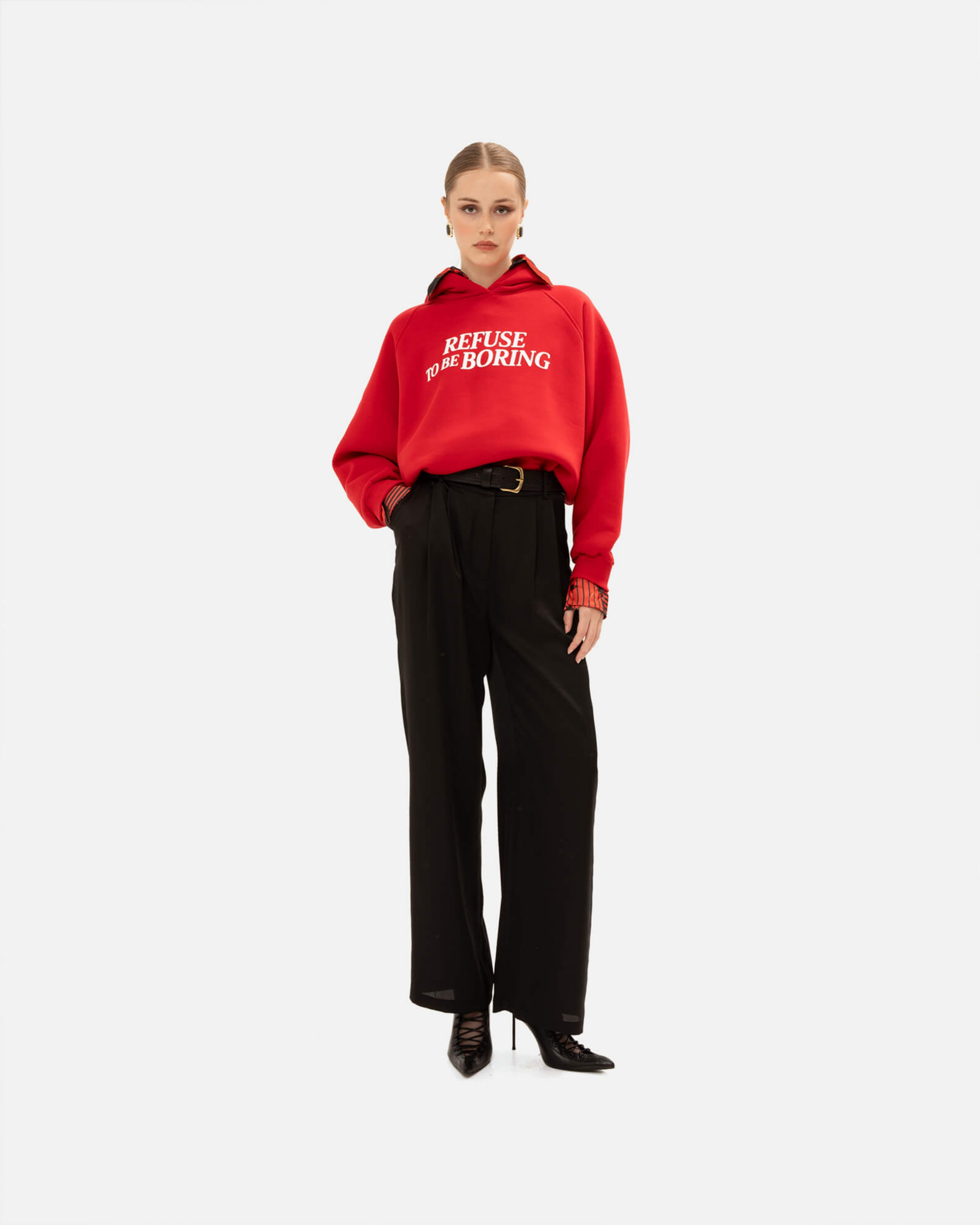 Picture of BLACK SATIN PANTS